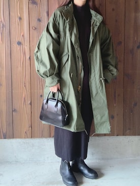 「M65」｜shokoさん（レディース・159cm）の冬コーディネート