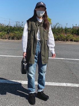 「AMERICAN HOLIC（アメリカンホリック）のアイテム」を使った、shokoさん（レディース・159cm）の秋コーディネート