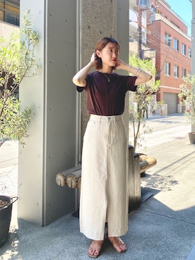 asami ogawaraさん（レディース・162cm）の夏コーディネート