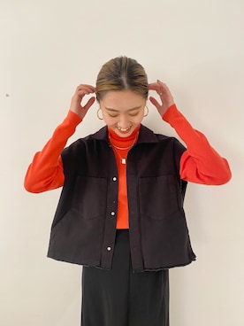 asami ogawaraさん（レディース・162cm）の秋コーディネート