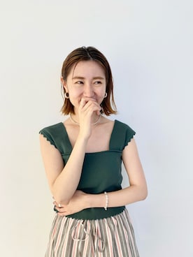asami ogawaraさん（レディース・162cm）の夏コーディネート