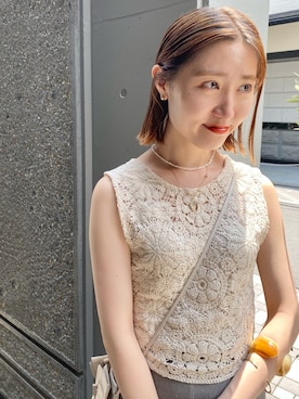 asami ogawaraさん（レディース・162cm）の夏コーディネート