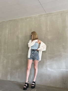 「アイテム（キャミソール）」を使った、ENVYM_RIKAさん（レディース・161cm）の春コーディネート