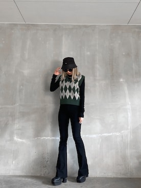 「ENVYM（アンビー）のアイテム」を使った、ENVYM_RIKAさん（レディース・161cm）の春コーディネート