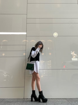 ENVYM_RIKAさん（レディース・161cm）の冬コーディネート