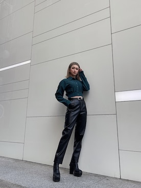 ENVYM_RIKAさん（レディース・161cm）の冬コーディネート