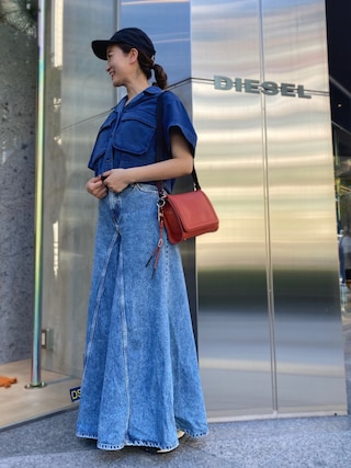 【極美品】ディーゼル ブーツカット フレアジーンズ D-AKEMI W26 DIESEL - 《LADIES》 DIESEL 1978 D-AKEMI ブーツカット