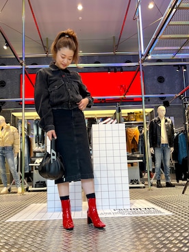 「DIESEL OSAKA」｜「アイテム（ジャケット/アウター）」を使った、P-さん（レディース・163cm）の冬コーディネート