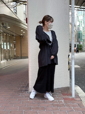 「nice claup」｜「アイテム（マウンテンパーカー）」を使った、renaさん（レディース・163cm）の冬コーディネート