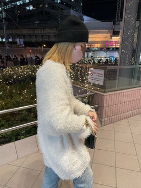 「one after another NICE CLAUP（ワンアフターアナザーナイスクラップ）のアイテム（ニットキャップ/ビーニー）」を使った、renaさん（レディース・163cm）の秋コーディネート