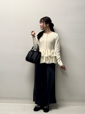 里沙子さん（レディース・156cm）の冬コーディネート