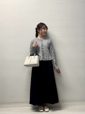 里沙子さん（レディース・156cm）の冬コーディネート