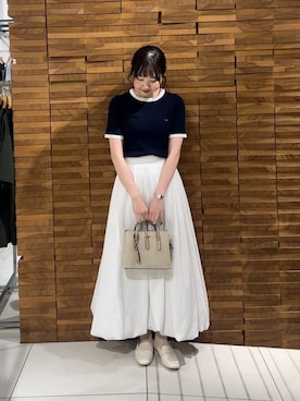 「RODE SKO（ロデスコ）のアイテム」を使った、りさこさん（レディース・156cm）の春コーディネート