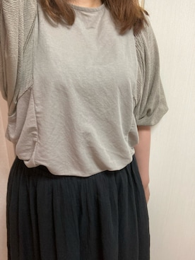 「EASEBLUE（イーズブルー）のアイテム（トップス）」を使った、nico¨̮さん（レディース・168cm）の夏コーディネート