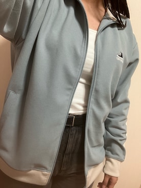 「アイテム（ジャージ）」を使った、nico¨̮さん（レディース・168cm）の冬コーディネート