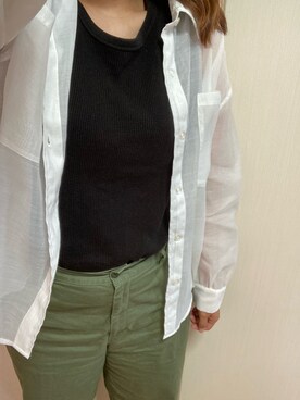 「WORKS（ワークス）のアイテム」を使った、nico¨̮さん（レディース・168cm）の夏コーディネート