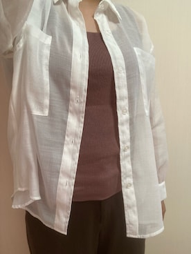 「WORKS（ワークス）のアイテム」を使った、nico¨̮さん（レディース・168cm）の夏コーディネート