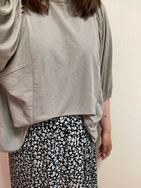 「EASEBLUE（イーズブルー）のアイテム（トップス）」を使った、nico¨̮さん（レディース・168cm）の夏コーディネート