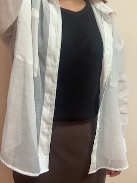 「WORKS（ワークス）のアイテム」を使った、nico¨̮さん（レディース・168cm）の夏コーディネート