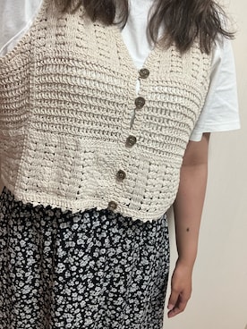 「UNIQLO（ユニクロ）のクロップドクルーネックＴ（半袖）（Tシャツ/カットソー）」を使った、nico¨̮さん（レディース・168cm）の秋コーディネート