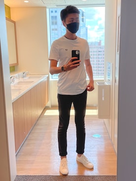 「phiten（ファイテン）のアイテム」を使った、mrchildrenさん（メンズ・180cm）の夏コーディネート