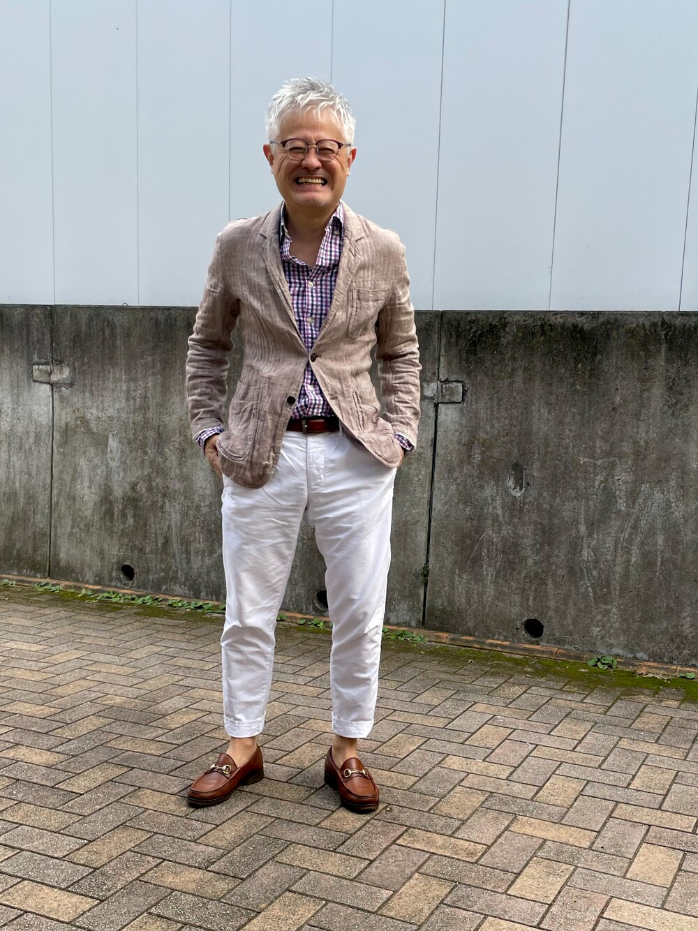 COMME des GARCONS HOMME PLUSのテーラードジャケット（ベージュ系）を 