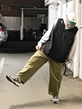 「アイテム（ベスト）」を使った、record686 さん（メンズ・173cm）の秋コーディネート