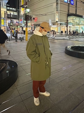 「JOURNAL STANDARD relume（ジャーナルスタンダード　レリューム）のアイテム（モッズコート）」を使った、record686 さん（メンズ・173cm）の春コーディネート