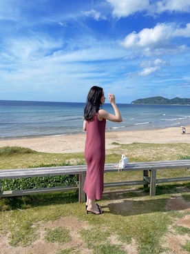 「PROPORTION BODY DRESSING（プロポーションボディドレッシング）のアイテム（ワンピース/ドレス）」を使った、fuuさん（レディース・158cm）の夏コーディネート
