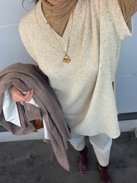 「AVAN LILY（アヴァンリリィ）のアイテム（ジャケット/アウター）」を使った、bubuさん（レディース・163cm）の秋コーディネート