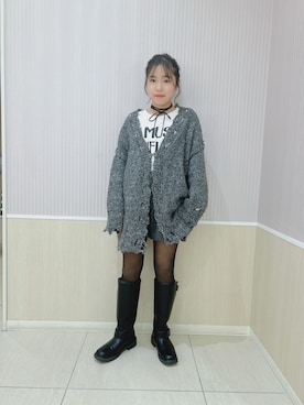 「アイテム（ブーツ）」を使った、あんじゅさん（キッズ・152cm）の冬コーディネート