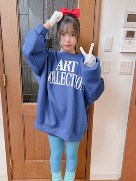 「SHEINのアイテム（スウェット）」を使った、あんじゅさん（キッズ・154cm・30代）の秋コーディネート