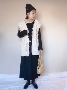 あんじゅさん（レディース・159cm）の冬コーディネート