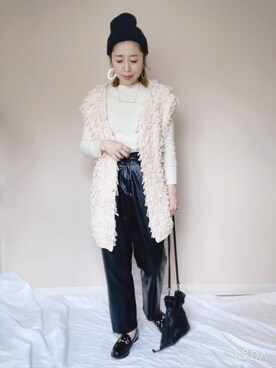 あんじゅさん（レディース・159cm）の冬コーディネート