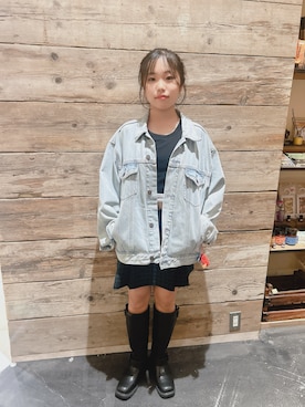 「アイテム（ジャケット/アウター）」を使った、あんじゅさん（キッズ・154cm）の秋コーディネート