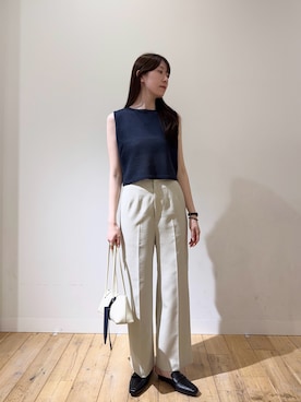 「SENSE OF PLACE by URBAN RESEARCH（センスオブプレイスバイアーバンリサーチ）のアイテム（ローファー）」を使った、mihoさん（レディース・173cm）の春コーディネート