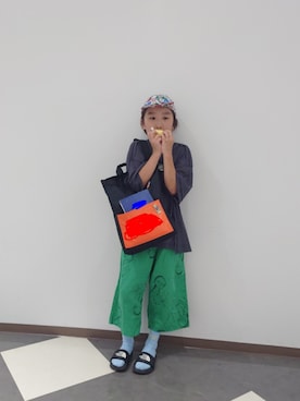 「アイテム（パンツ）」を使った、たろうさん（キッズ・134cm）の秋コーディネート
