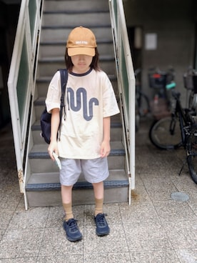 「アイテム（ソックス/靴下）」を使った、たろうさん（キッズ・134cm）の夏コーディネート
