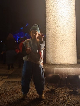 「アイテム（帽子）」を使った、たろうさん（キッズ・134cm・10代）の秋コーディネート