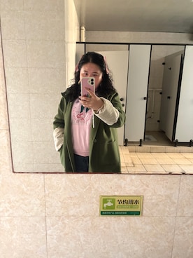 「sanrio（サンリオ）のアイテム」を使った、hikahikaさん（レディース・159cm）の冬コーディネート