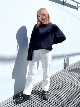 「タックイン」｜冨永 真依子さん（レディース・151cm）の秋コーディネート