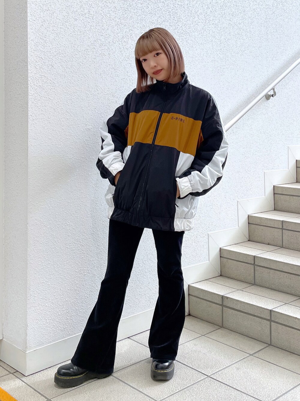 X-girl（エックスガール）の「REVERSIBLE JERSEY JACKET