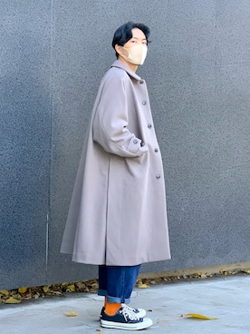 「ドルマンスリーブ」｜「アイテム（その他）」を使った、macky☺︎さん（メンズ・172cm）の秋コーディネート