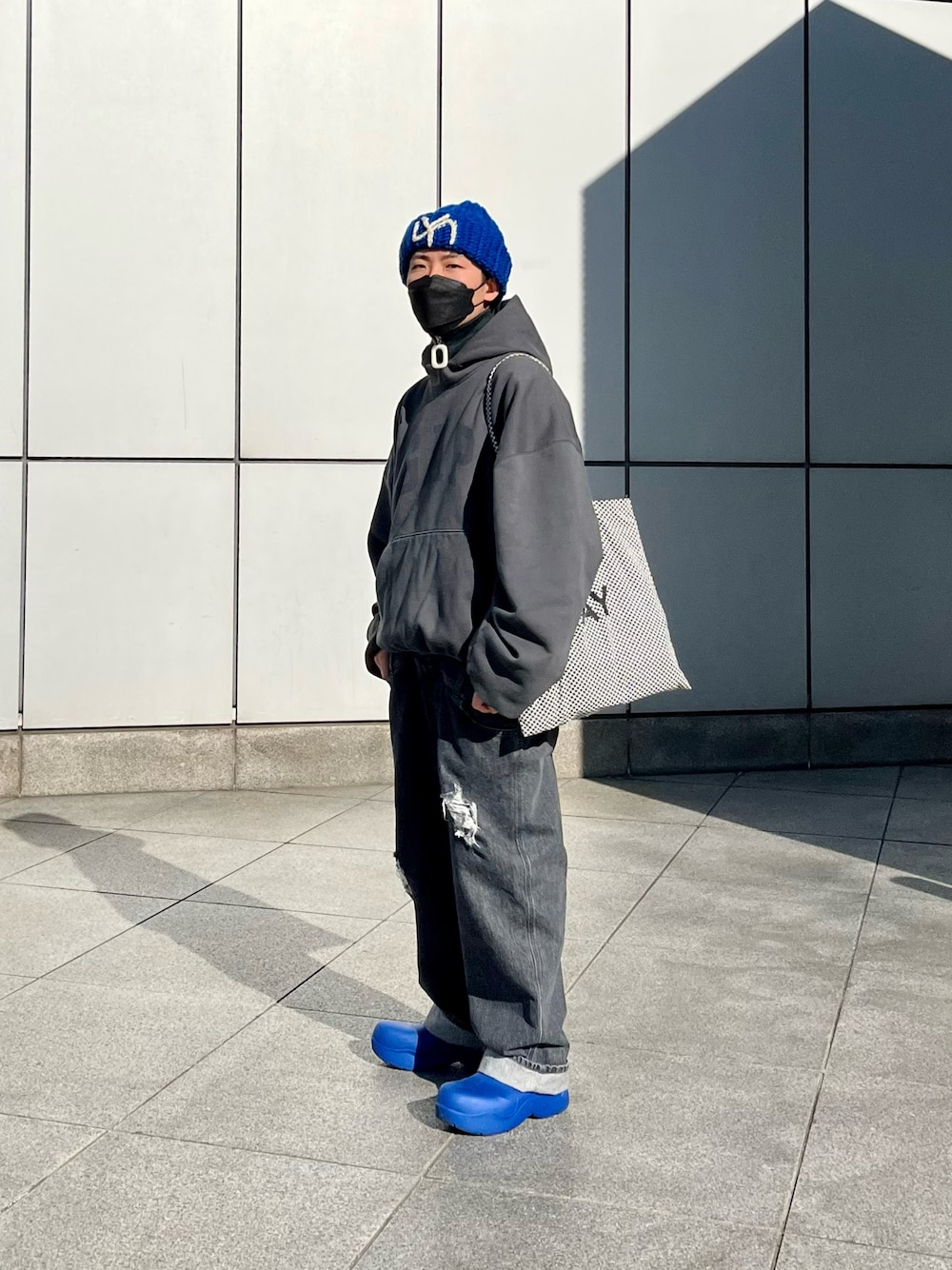 Yeezy Gap パーカー 中古YEEZY GAP ジップアップパーカー ネイビー サイズ