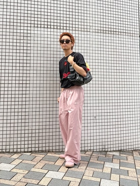 「ピンクコーデ」｜macky☺︎さん（メンズ・172cm）の夏コーディネート