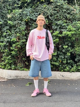 「ハーフパンツ」｜macky☺︎さん（メンズ・172cm）の秋コーディネート