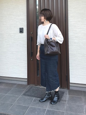「LUCA/LADY LUCK LUCA（ルカ/レディラックルカ）のアイテム（スカート）」を使った、ぐっさんさん（レディース・166cm）の秋コーディネート