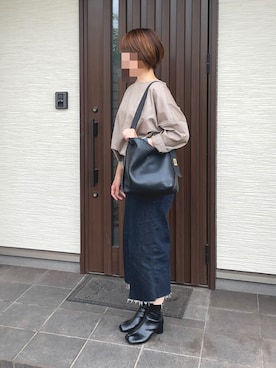 「LUCA/LADY LUCK LUCA（ルカ/レディラックルカ）のアイテム（スカート）」を使った、ぐっさんさん（レディース・166cm）の秋コーディネート