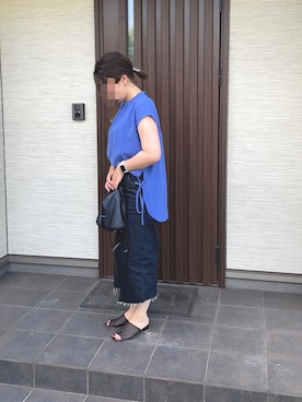 「LUCA/LADY LUCK LUCA（ルカ/レディラックルカ）のアイテム（トップス）」を使った、ぐっさんさん（レディース・166cm）の夏コーディネート