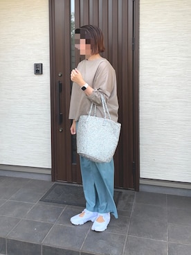 「LUCA/LADY LUCK LUCA（ルカ/レディラックルカ）のアイテム（パンツ）」を使った、ぐっさんさん（レディース・166cm）の春コーディネート